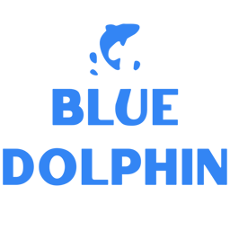 Blue Dolphin Fish logo.
